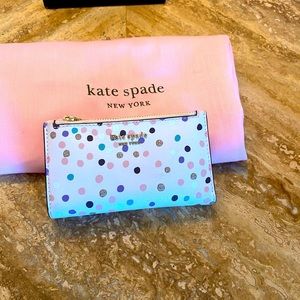 Kate Spade Sylvia Disco Dots Slim Bifold Wallet